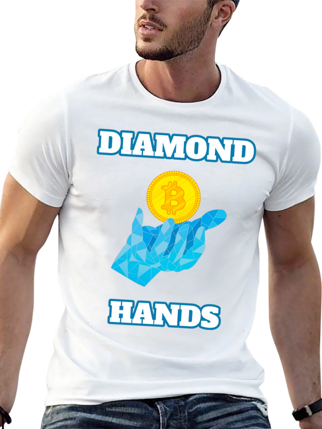 Diamond Hands Bitcoin Crypto T-Shirt