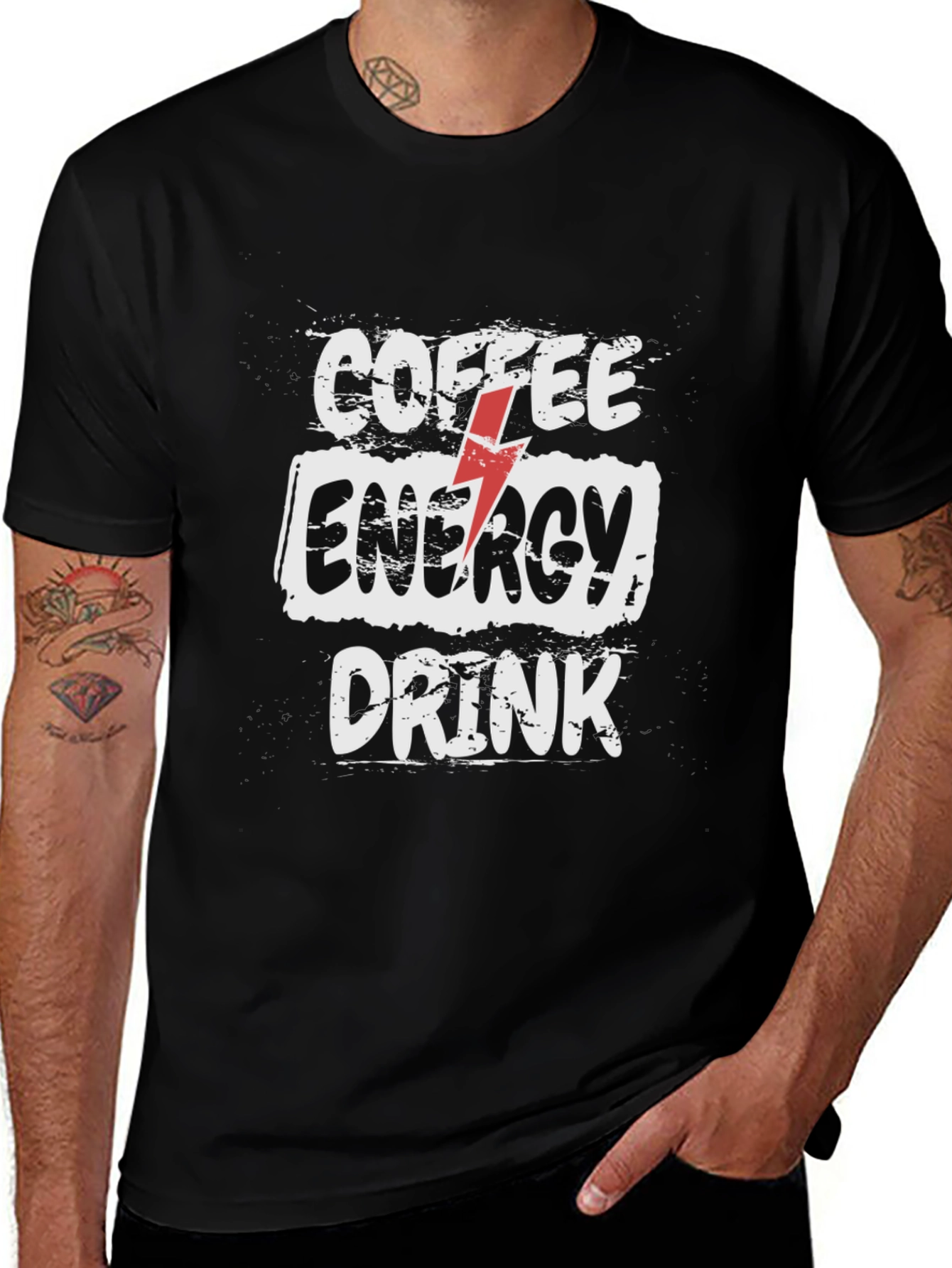 Coffee Energy Drink T-Shirt - Black