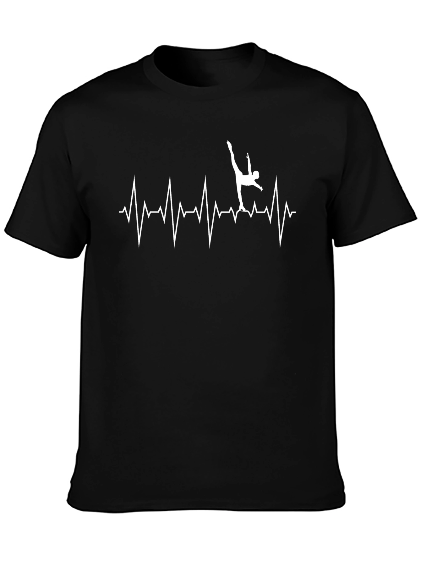Gymnastics Heartbeat T-Shirt - Sporty Graphic Tee