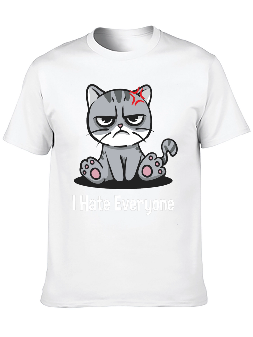 Grumpy Cat I Hate Everyone Black T-Shirt