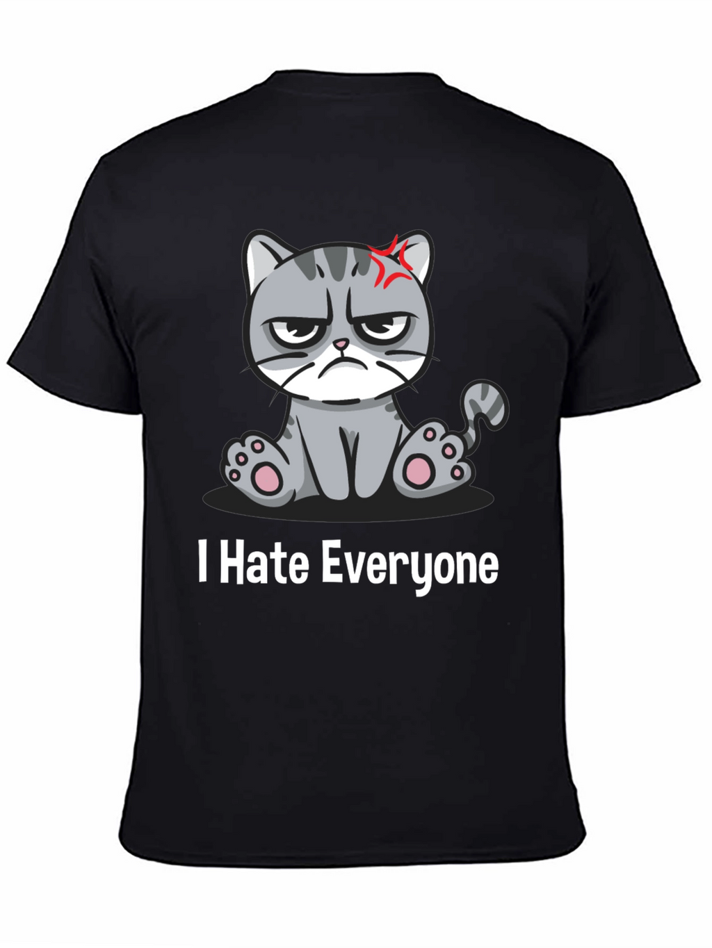 Grumpy Cat I Hate Everyone Black T-Shirt