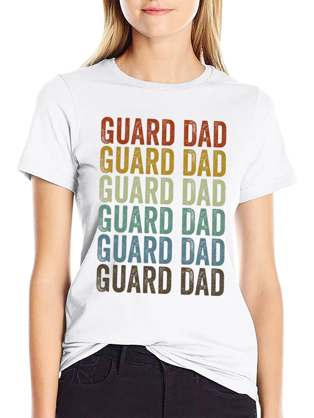 Guard Dad Retro Graphic T-Shirt