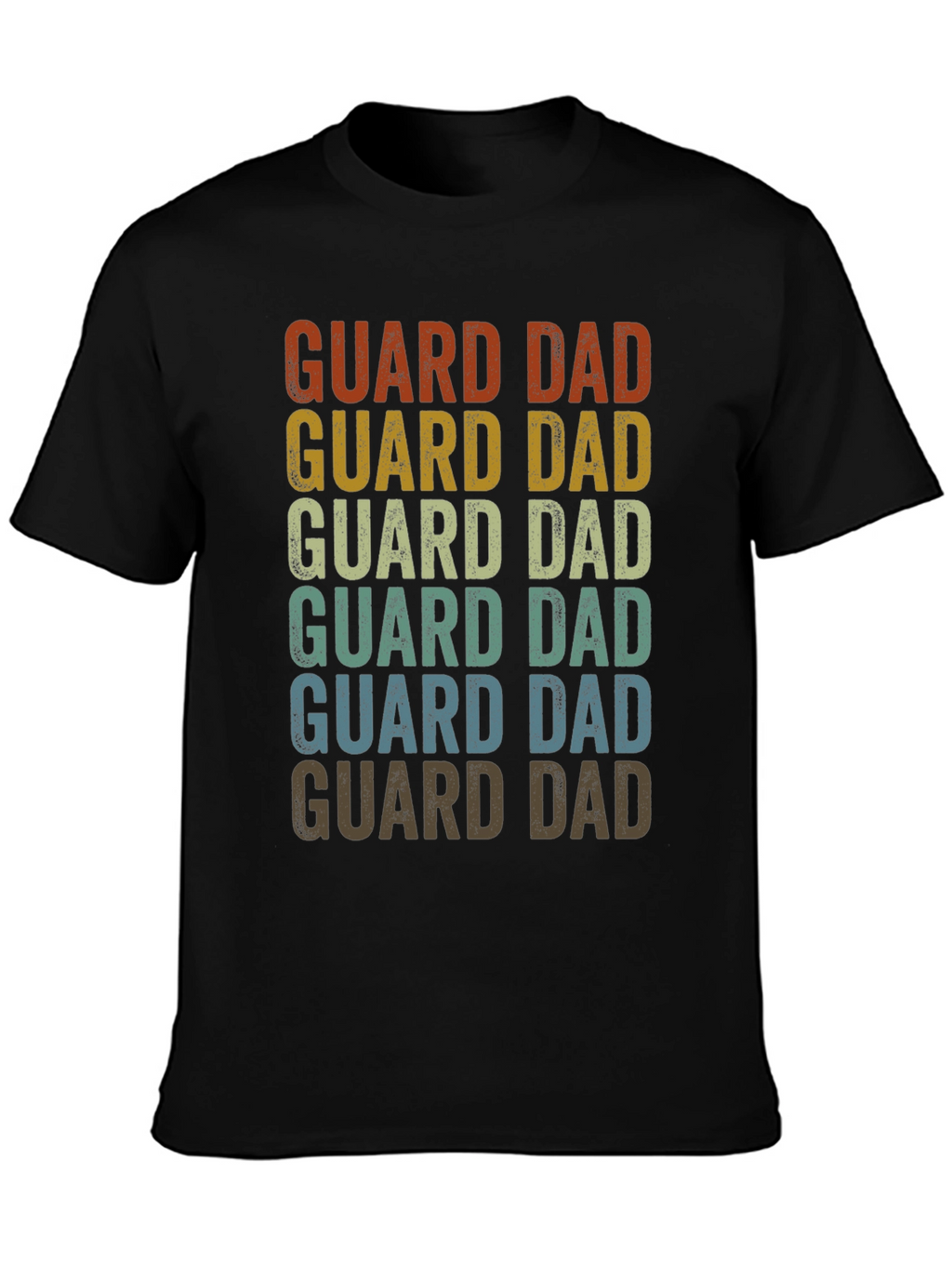 Guard Dad Retro Graphic T-Shirt