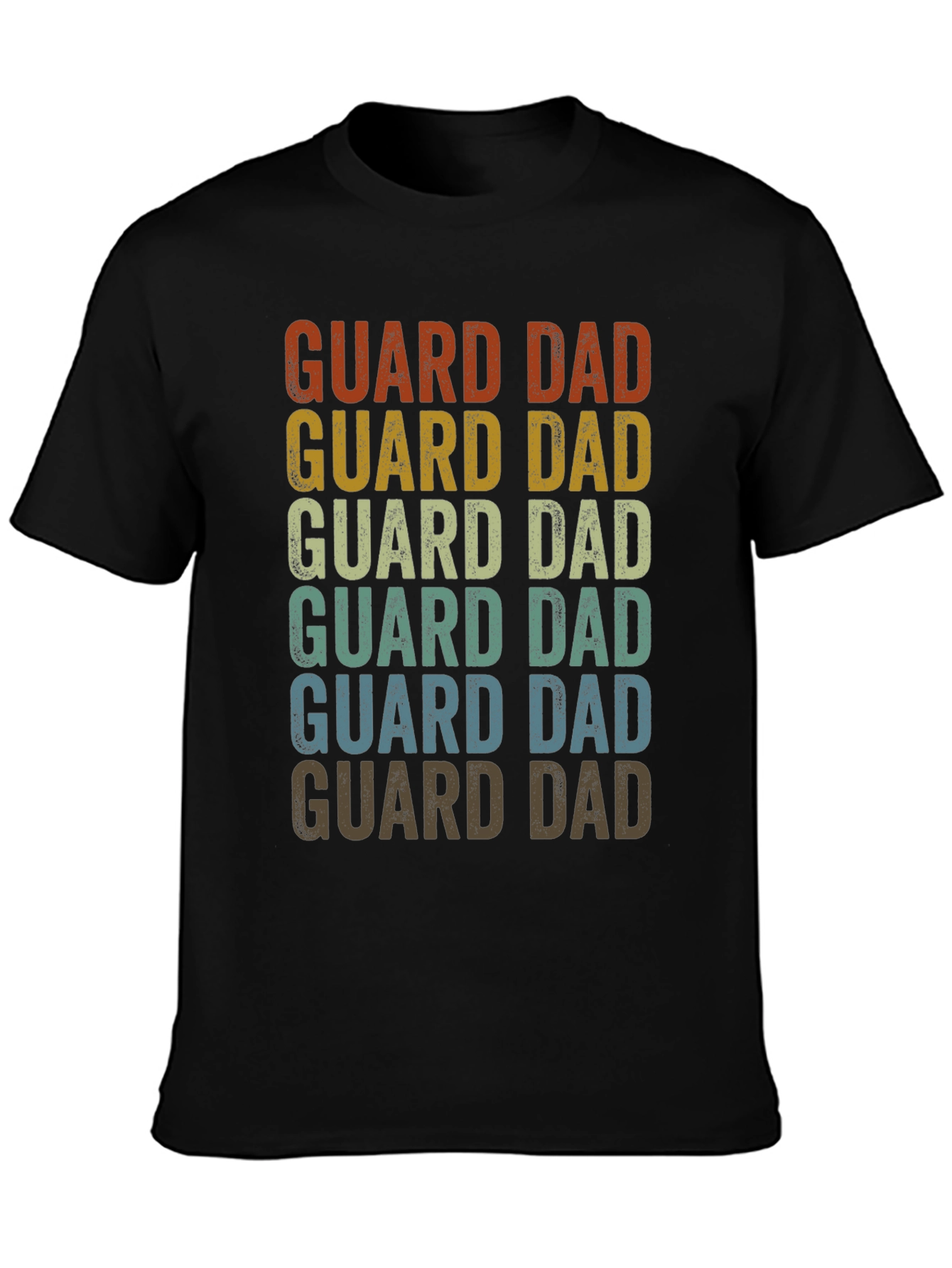 Guard Dad Retro Graphic T-Shirt