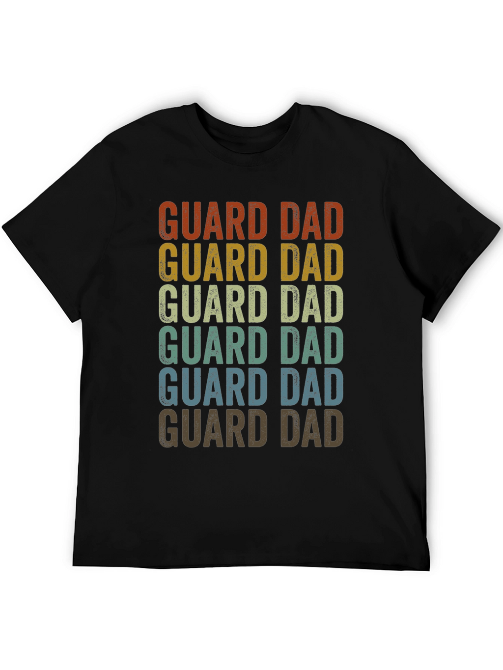 Guard Dad Retro Graphic T-Shirt