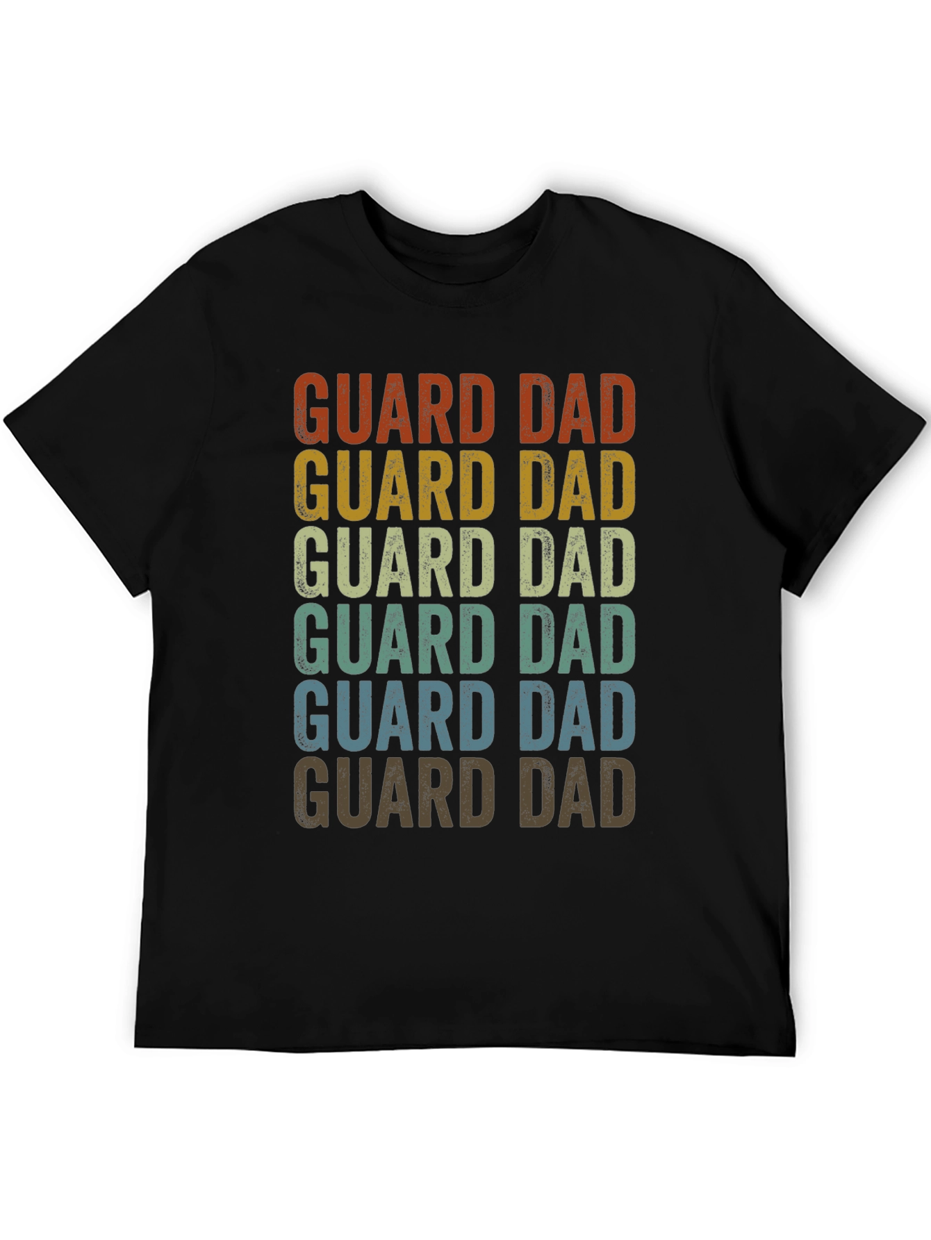 Guard Dad Retro Graphic T-Shirt
