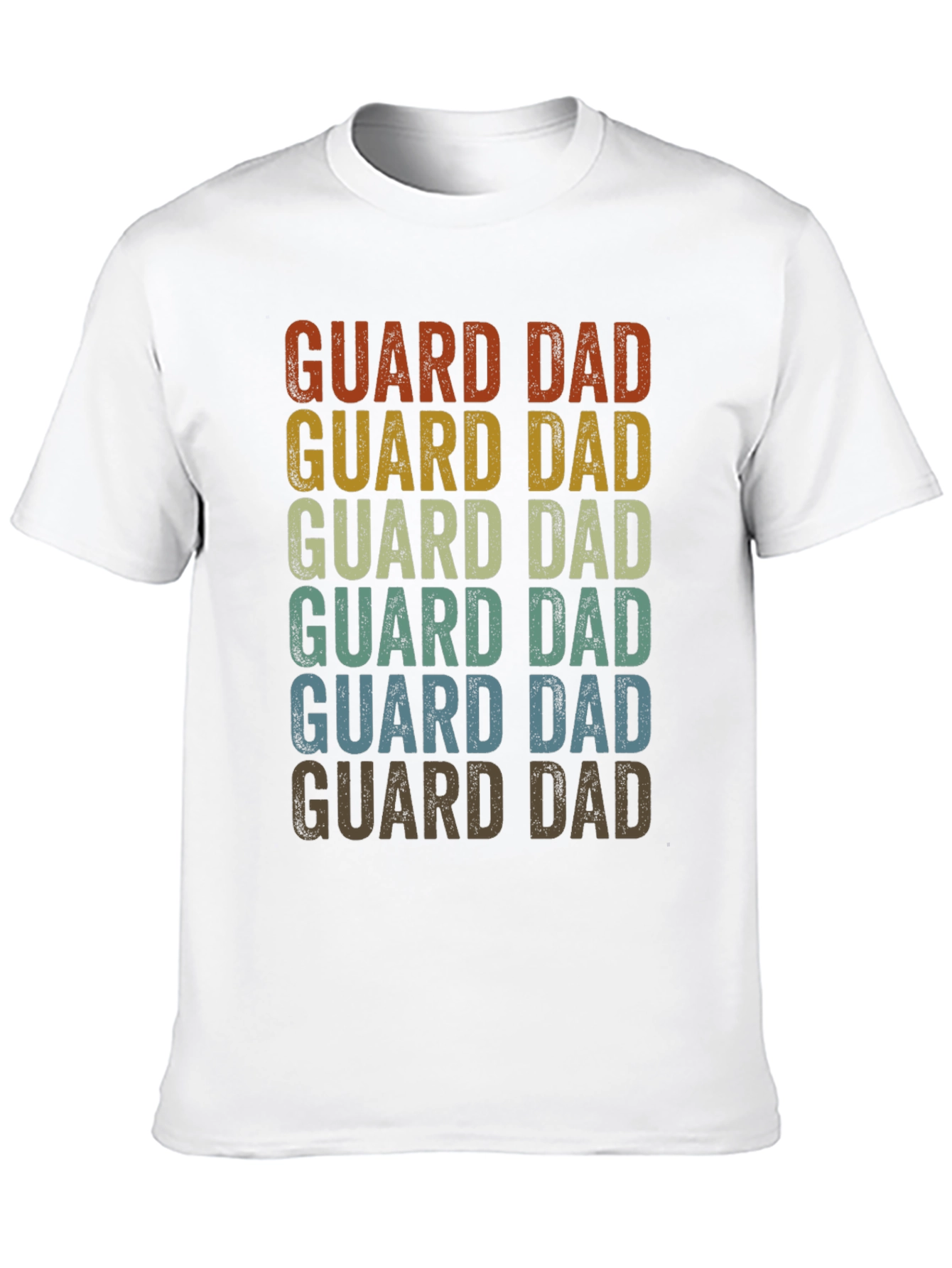 Guard Dad Retro Graphic T-Shirt