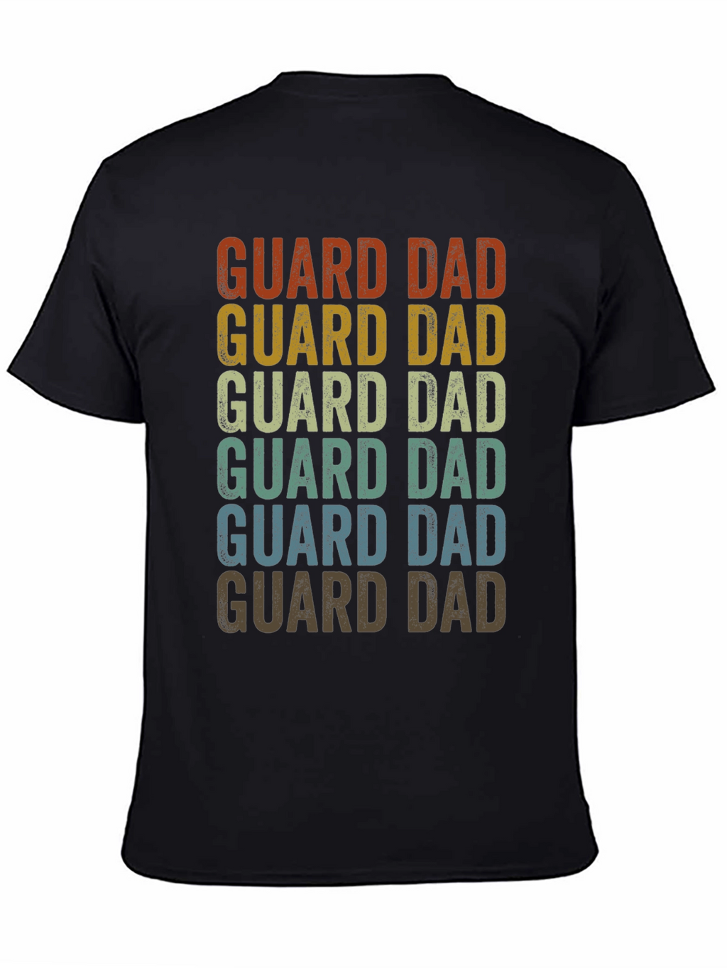 Guard Dad Retro Graphic T-Shirt