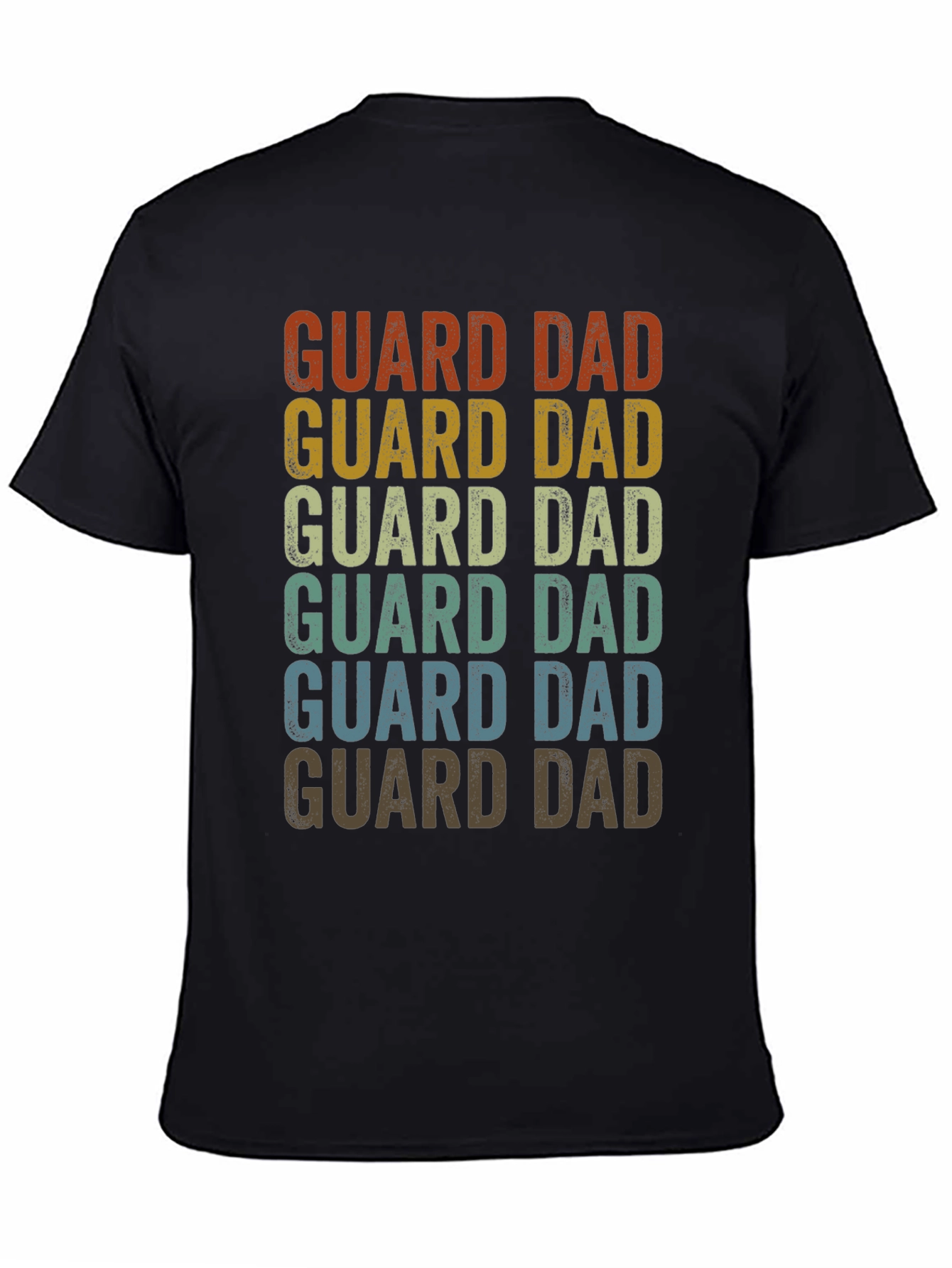 Guard Dad Retro Graphic T-Shirt