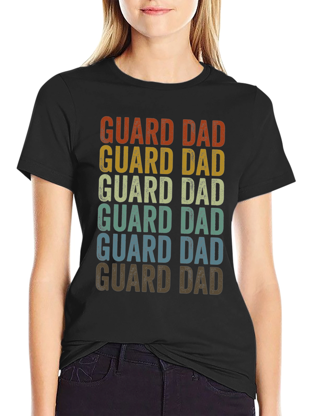 Guard Dad Retro Graphic T-Shirt