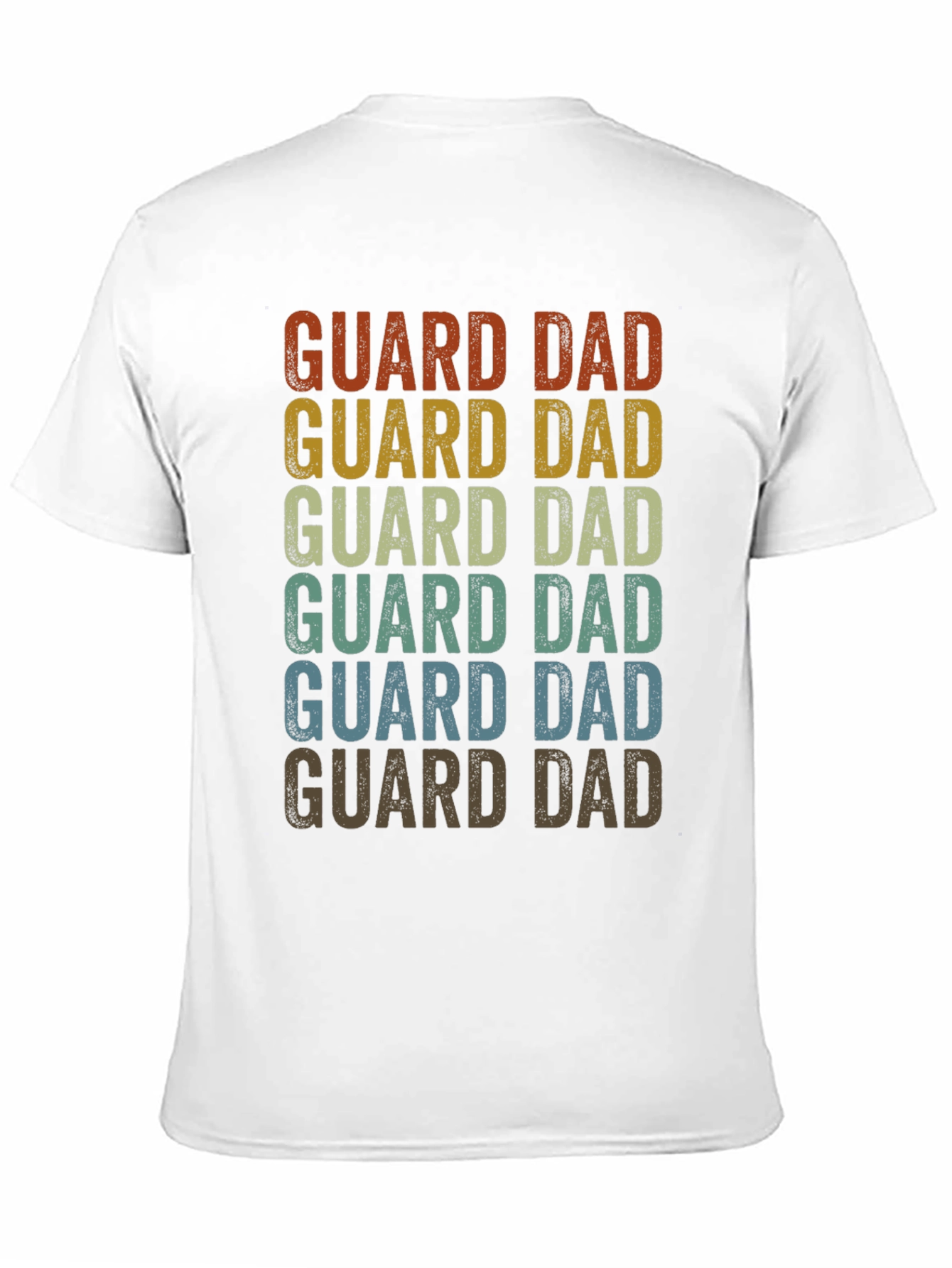 Guard Dad Retro Graphic T-Shirt