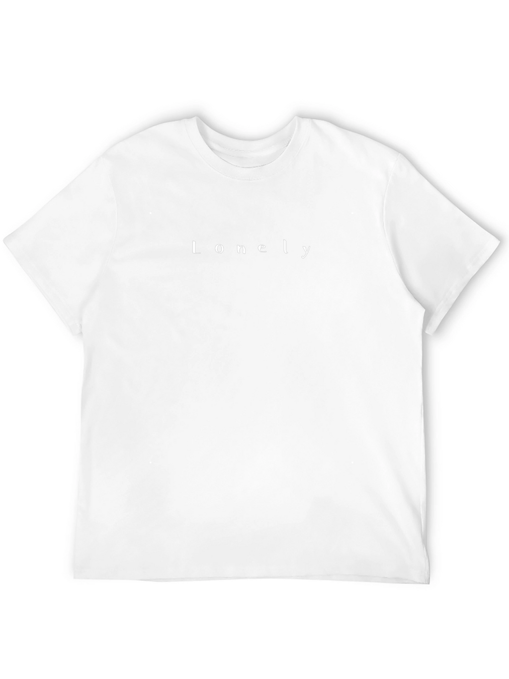 Lonely Graphic Print Black T-Shirt