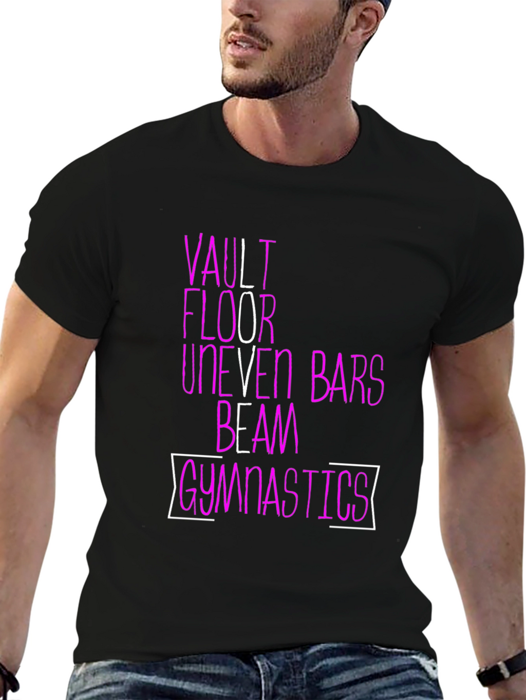 Gymnastics Events T-Shirt | Vault Floor Bars