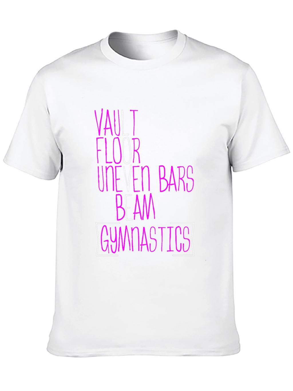 Gymnastics Events T-Shirt | Vault Floor Bars