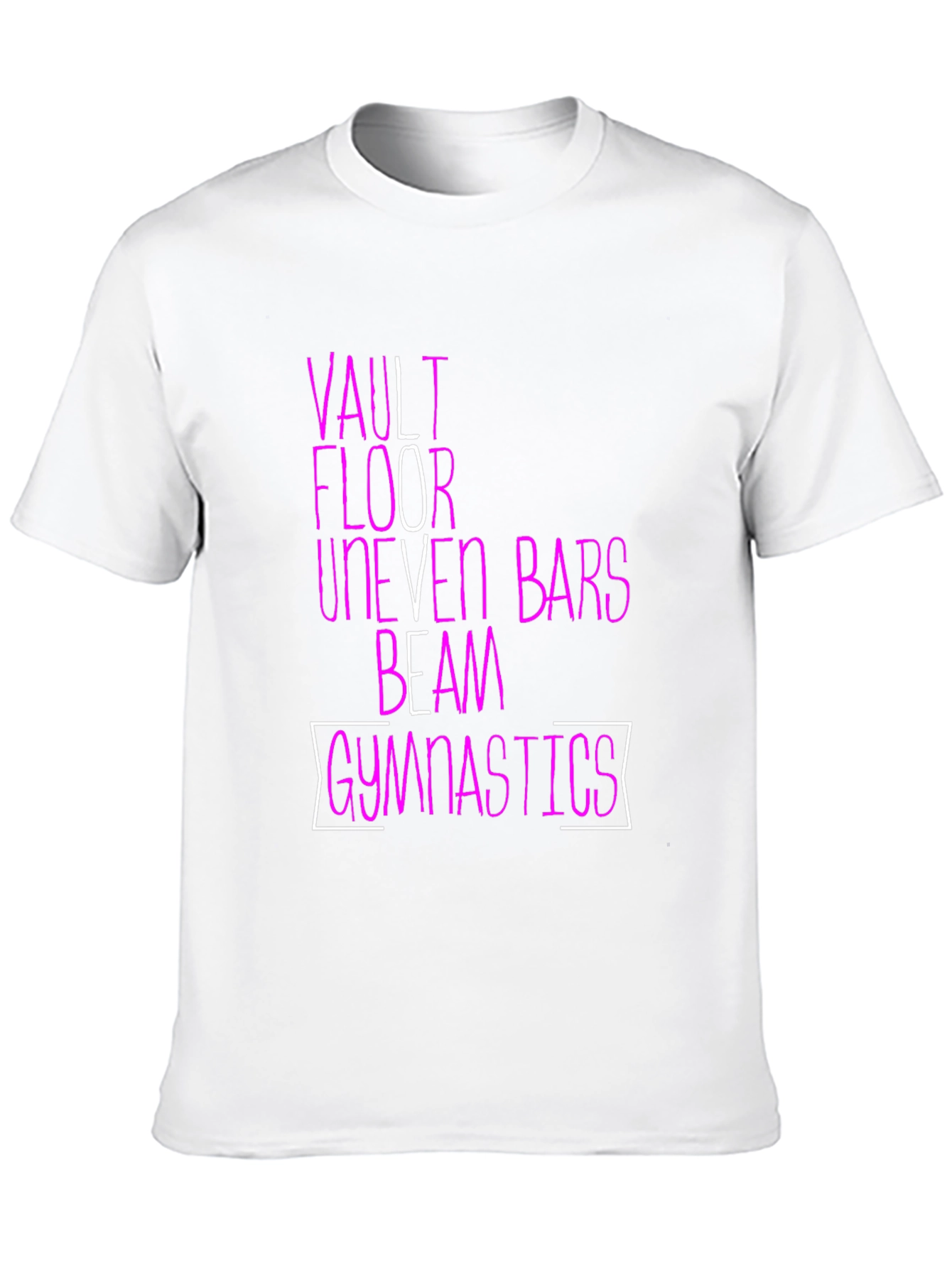 Gymnastics Events T-Shirt | Vault Floor Bars