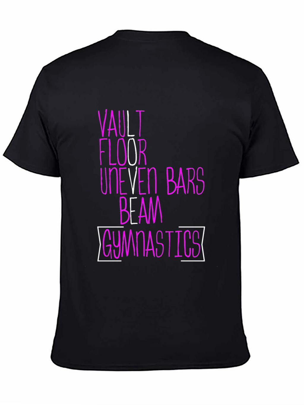 Gymnastics Events T-Shirt | Vault Floor Bars