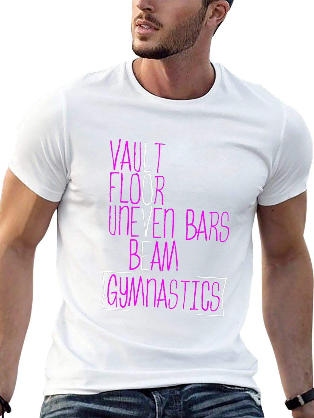 Gymnastics Events T-Shirt | Vault Floor Bars