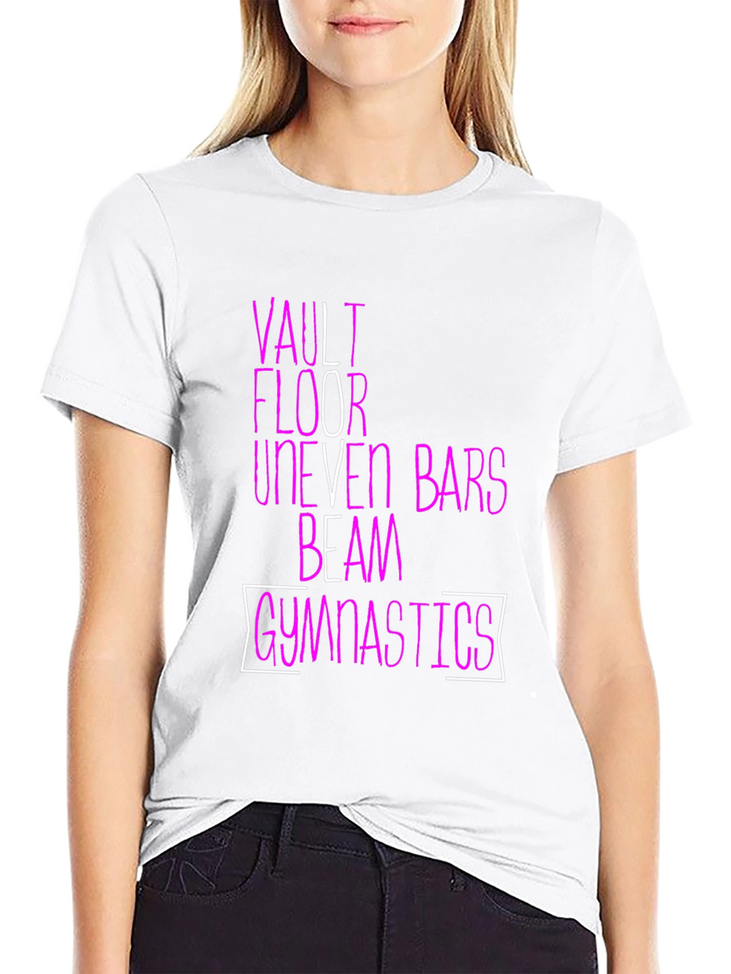 Gymnastics Events T-Shirt | Vault Floor Bars