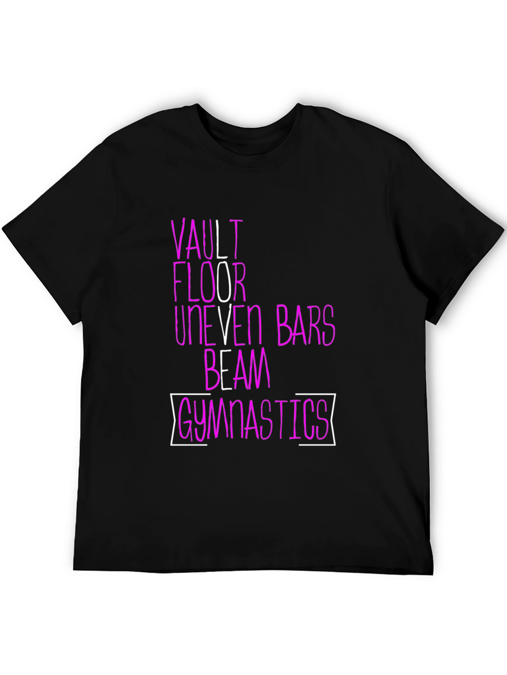 Gymnastics Events T-Shirt | Vault Floor Bars