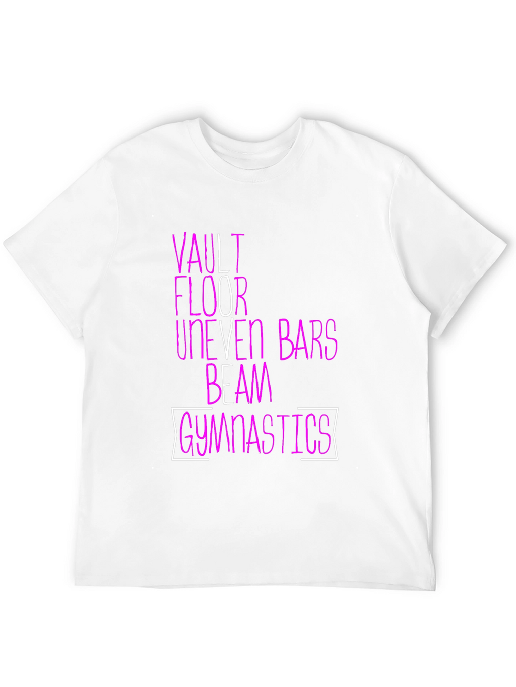 Gymnastics Events T-Shirt | Vault Floor Bars