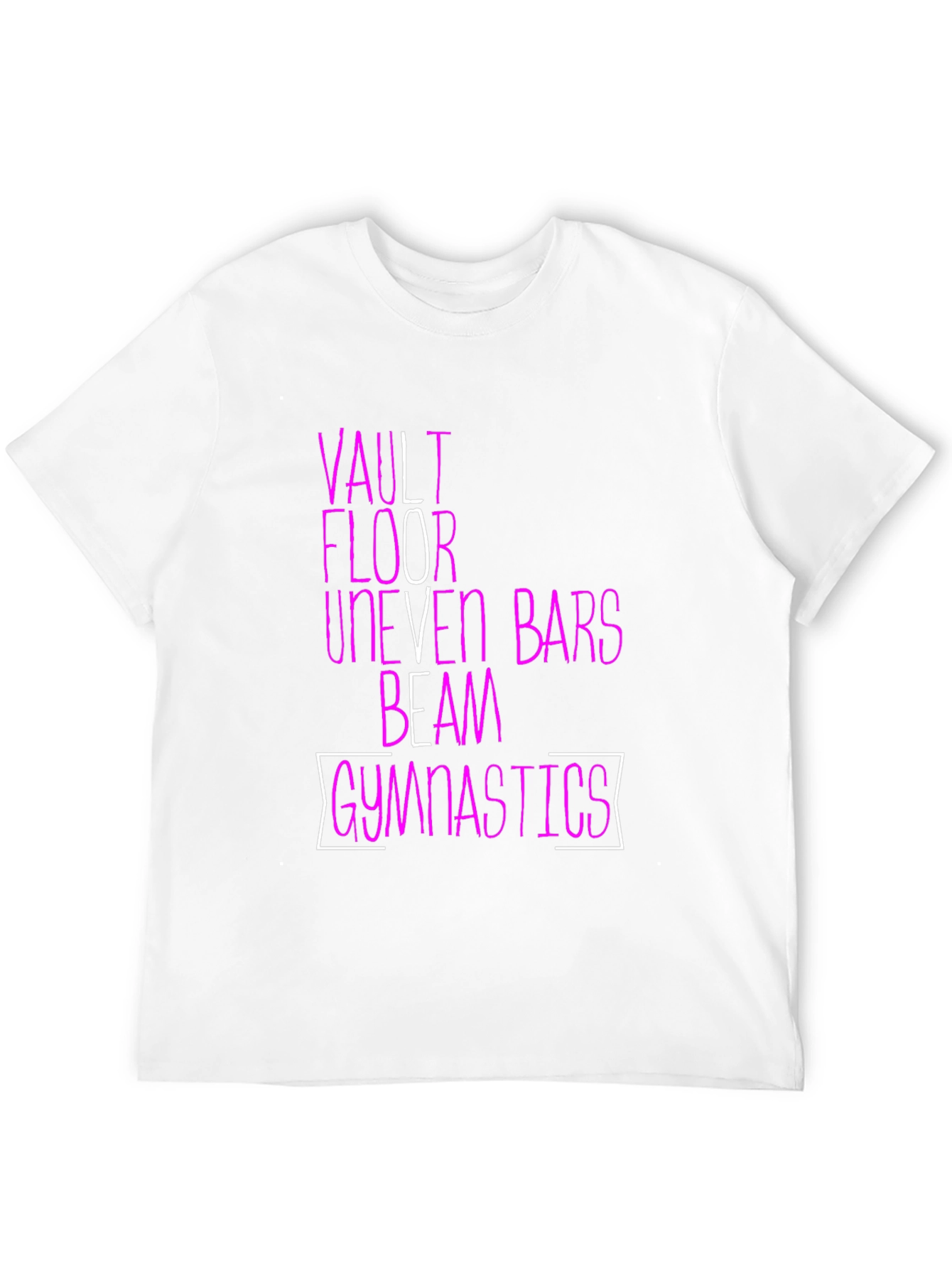Gymnastics Events T-Shirt | Vault Floor Bars