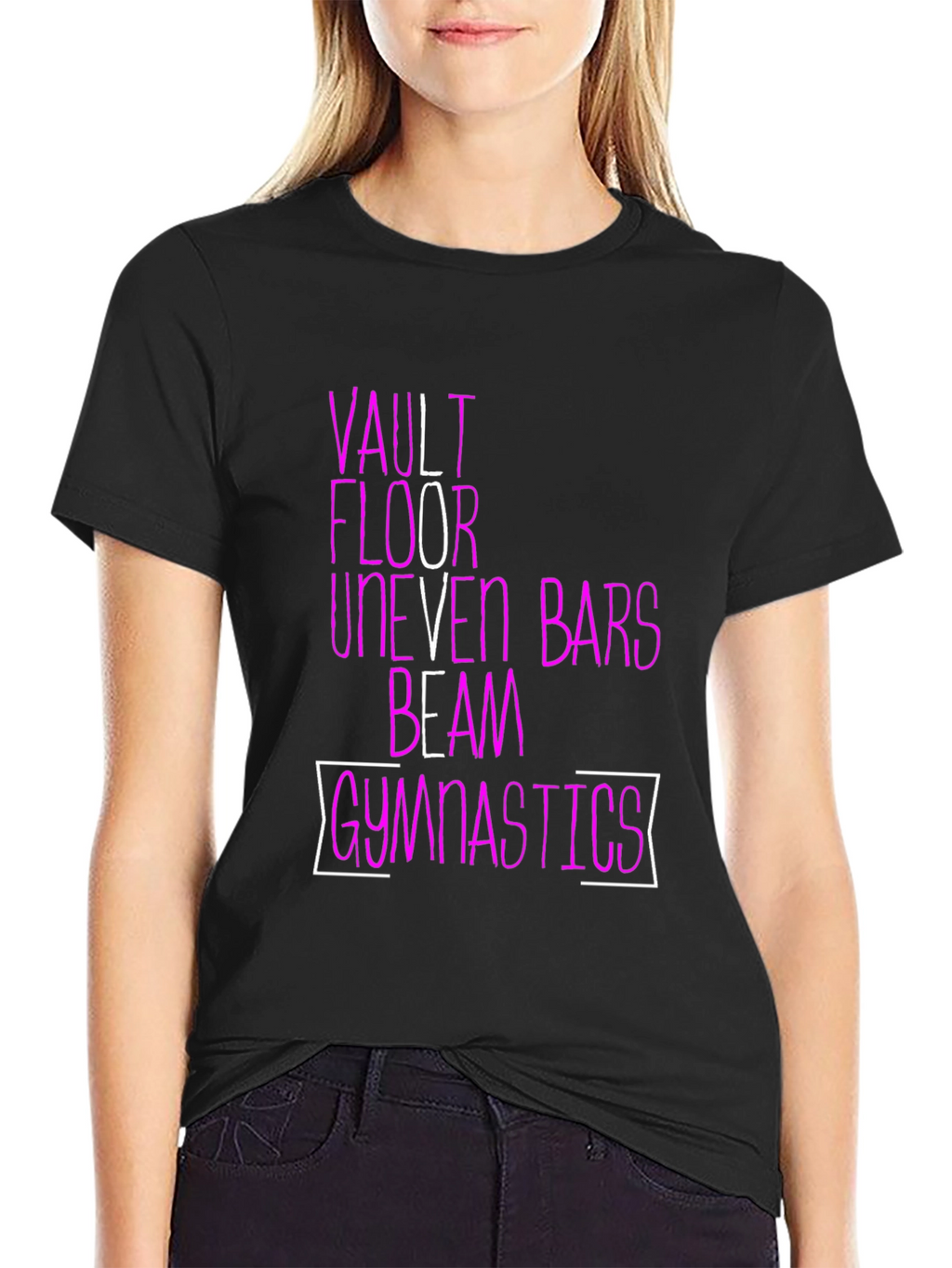 Gymnastics Events T-Shirt | Vault Floor Bars