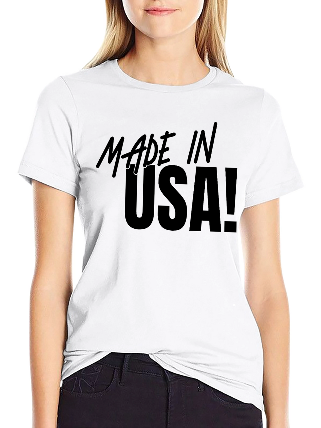 Made in USA Black Graphic Tee - Patriotic Pride