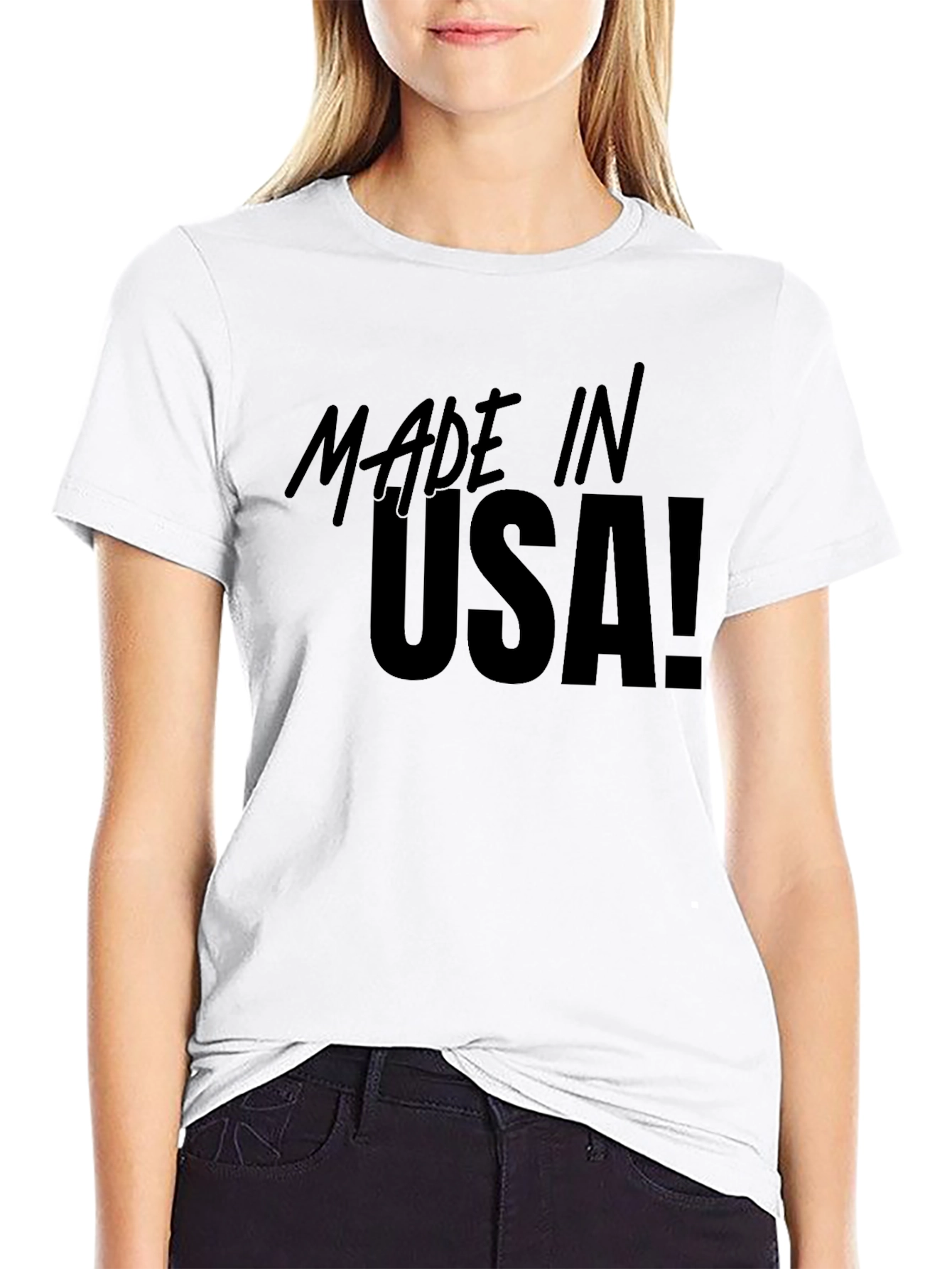 Made in USA Black Graphic Tee - Patriotic Pride