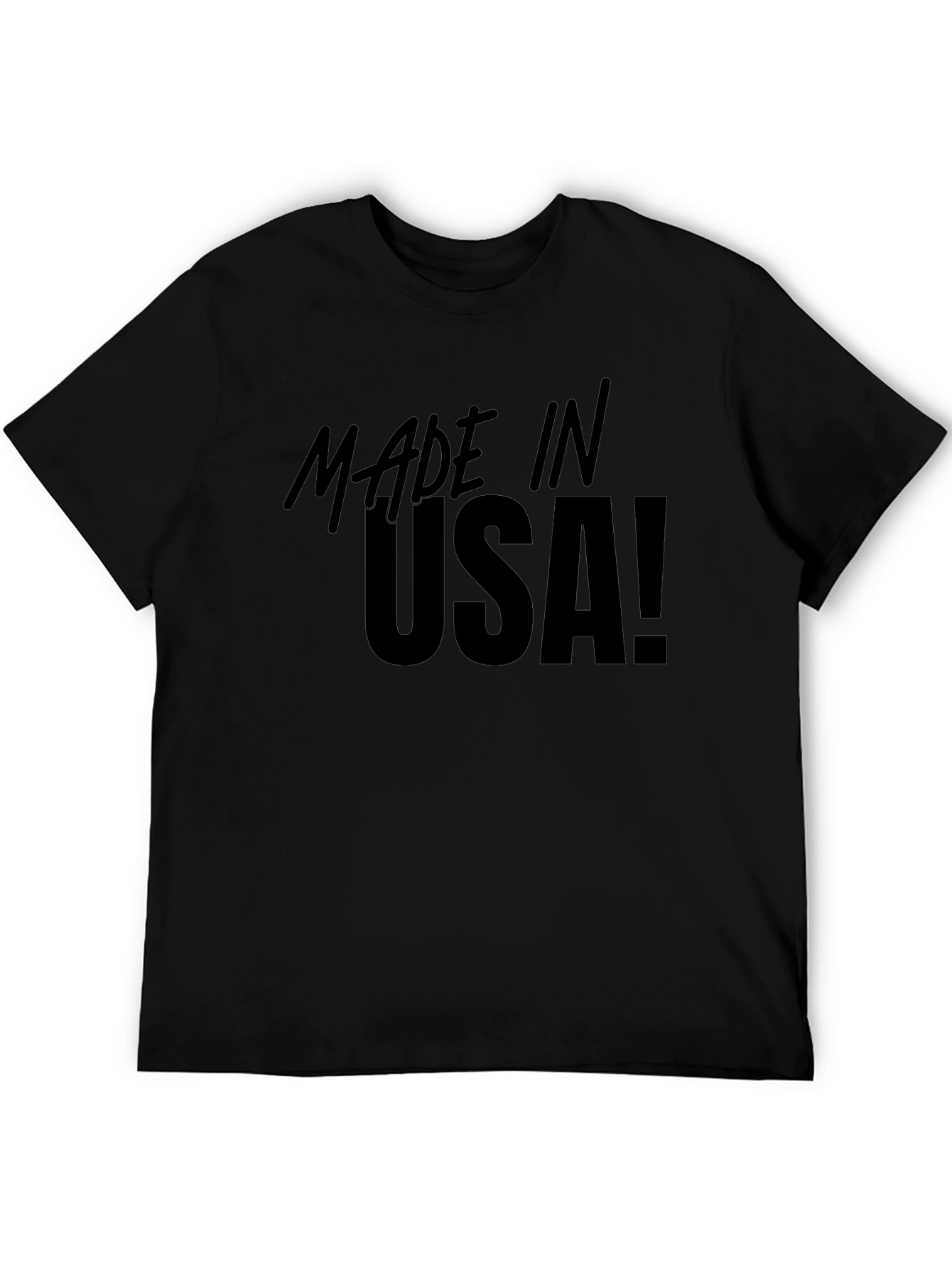 Made in USA Black Graphic Tee - Patriotic Pride