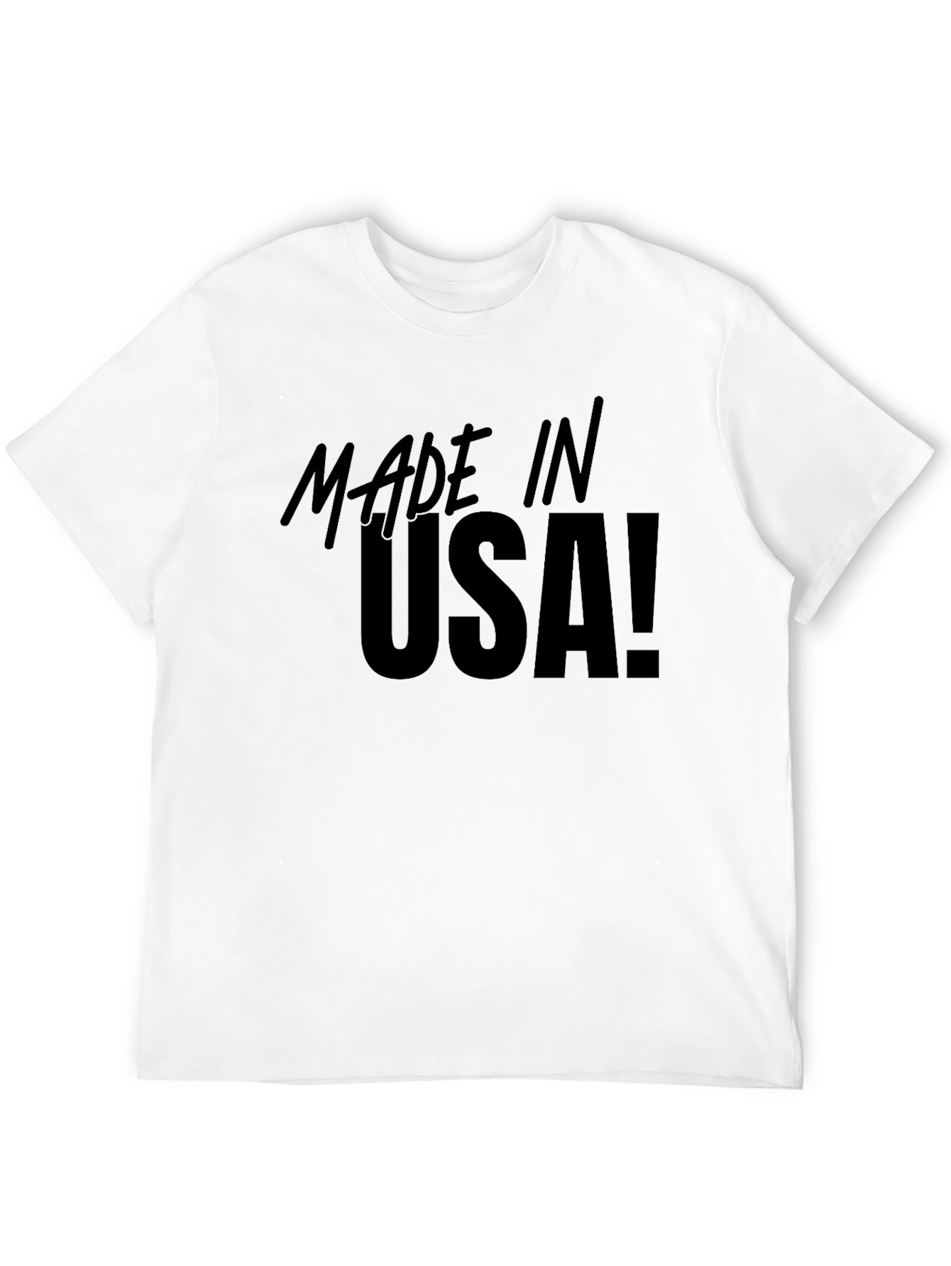 Made in USA Black Graphic Tee - Patriotic Pride