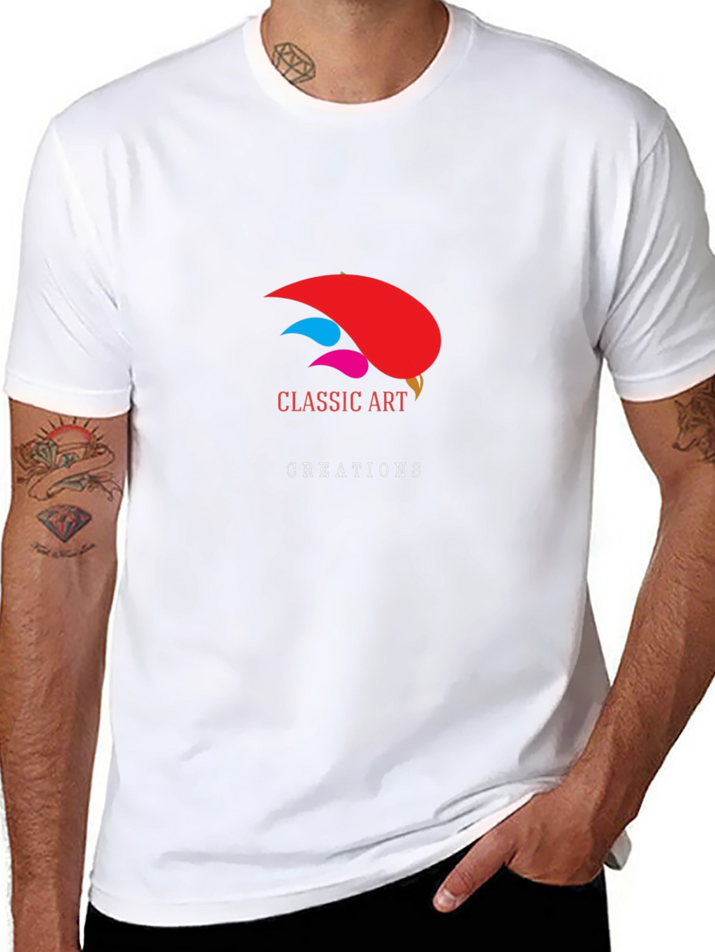 Classic Art Creations Black Graphic T-Shirt