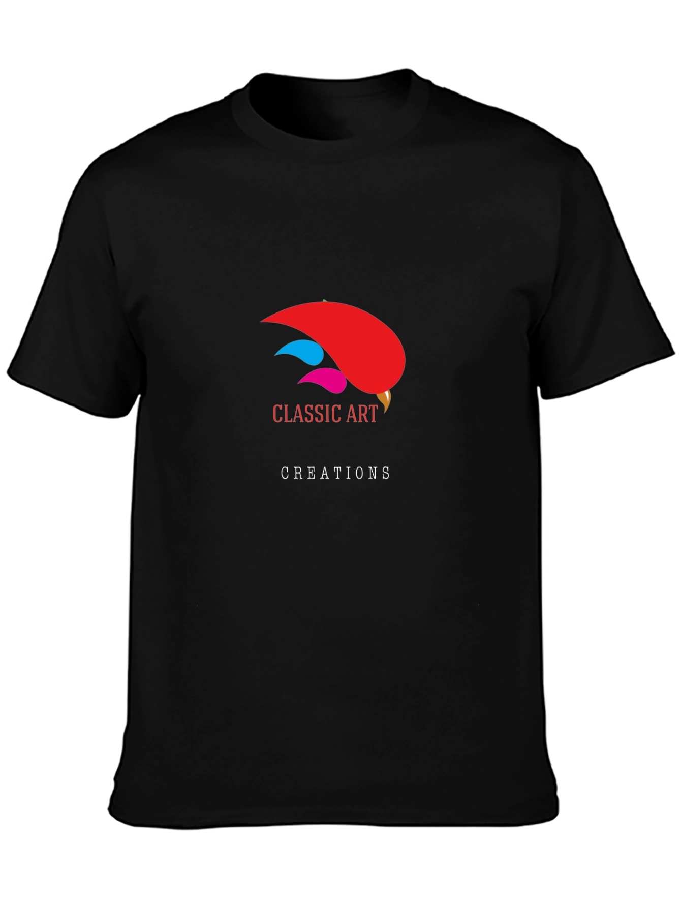 Classic Art Creations Black Graphic T-Shirt