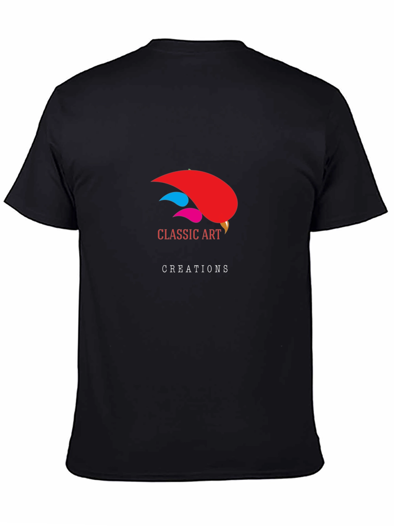 Classic Art Creations Black Graphic T-Shirt