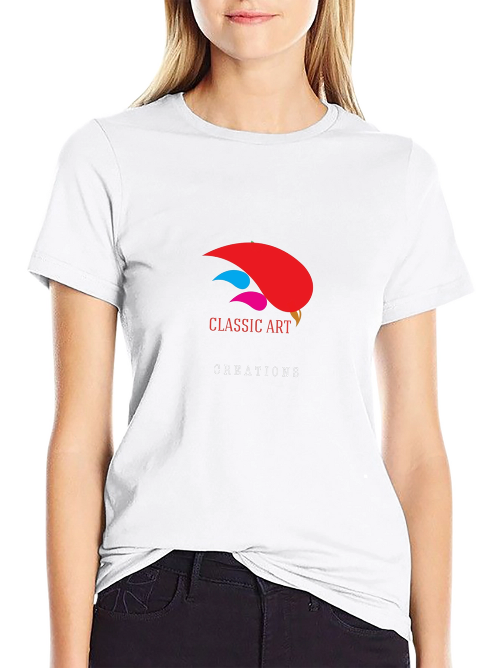 Classic Art Creations Black Graphic T-Shirt