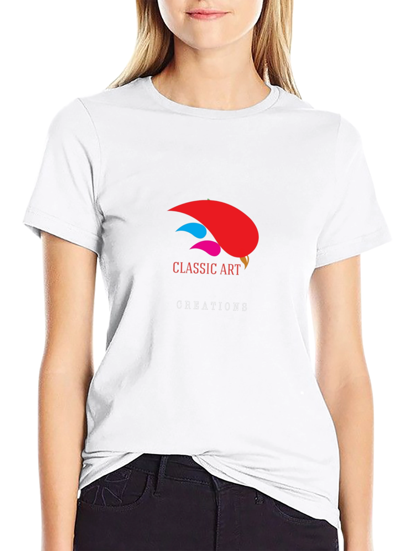 Classic Art Creations Black Graphic T-Shirt