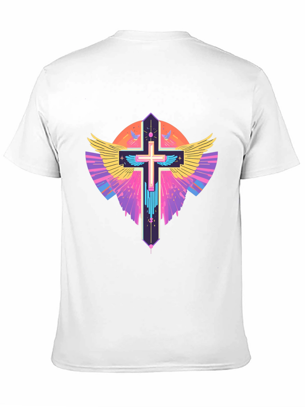 Winged Cross Graphic T-Shirt