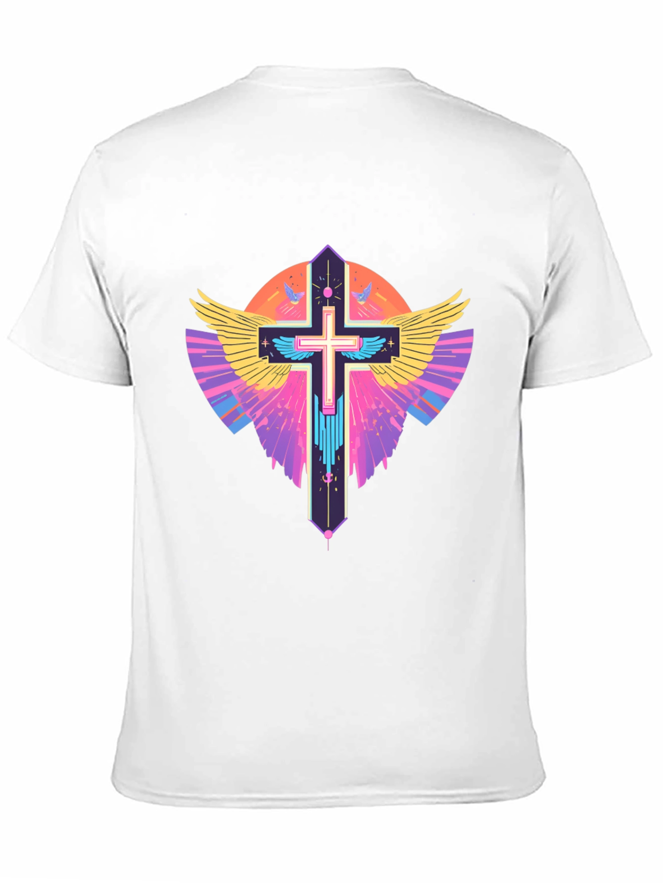 Winged Cross Graphic T-Shirt