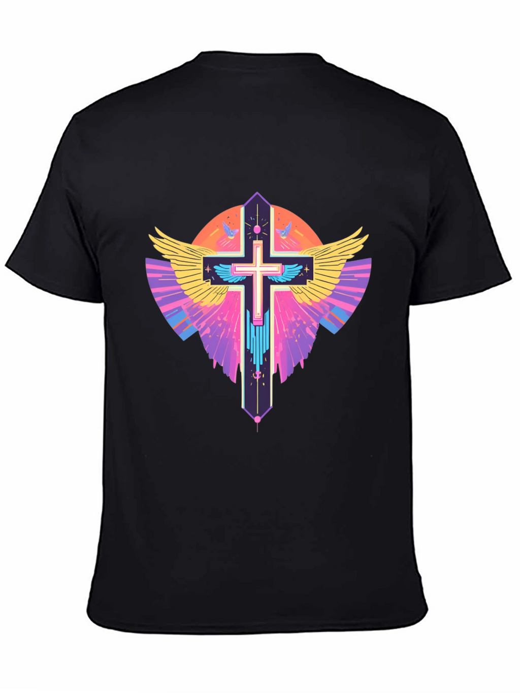 Winged Cross Graphic T-Shirt