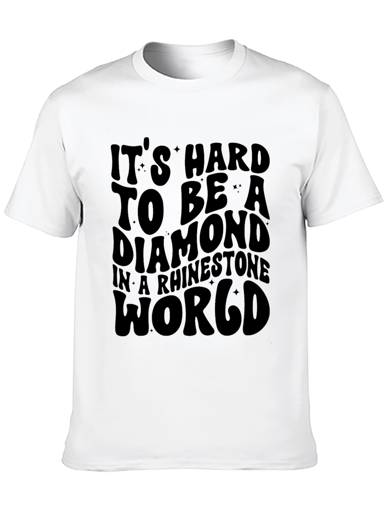 Diamond Rhinestone World Graphic Tee