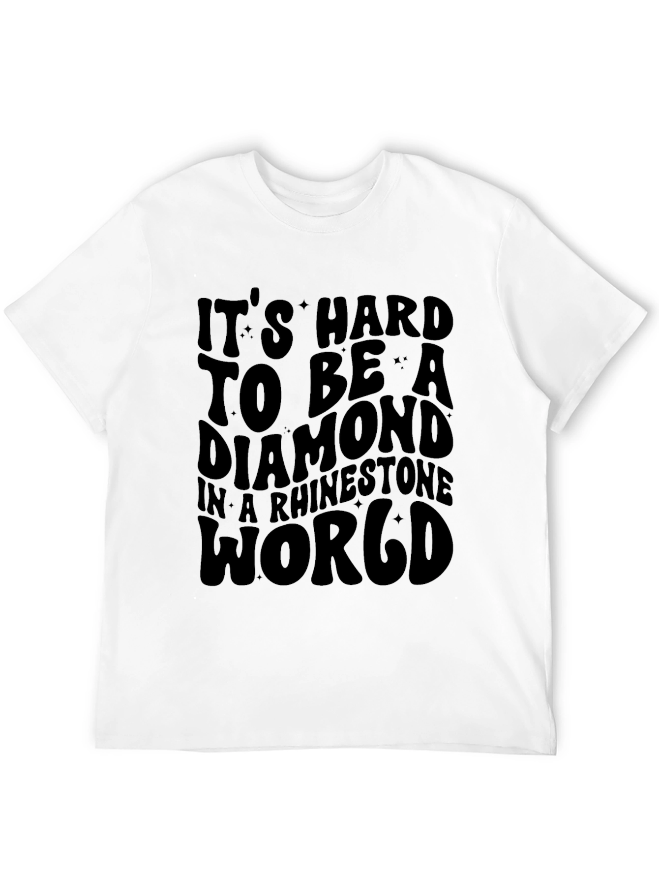 Diamond Rhinestone World Graphic Tee
