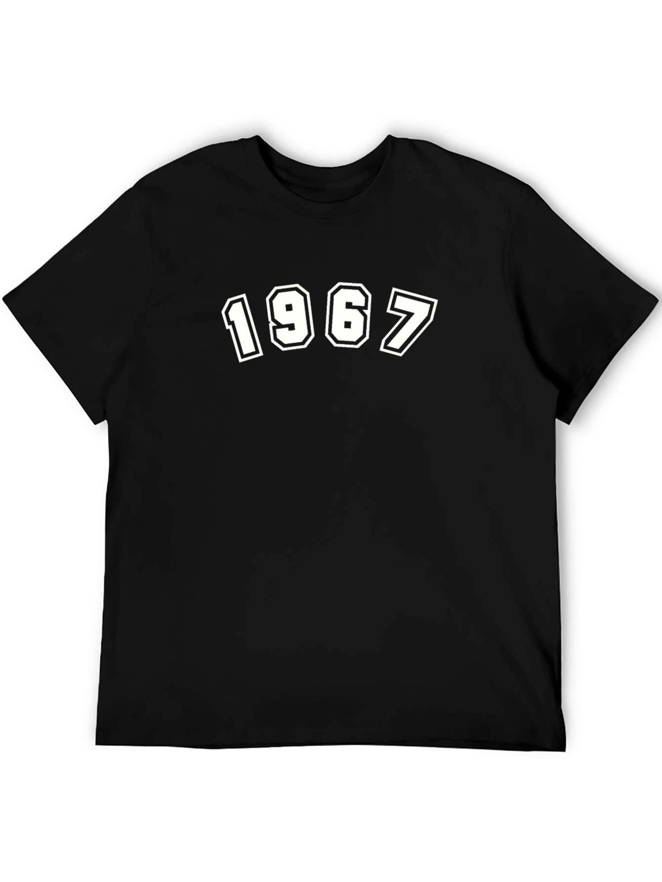 1967 Graphic Tee - Retro Style Black T-Shirt