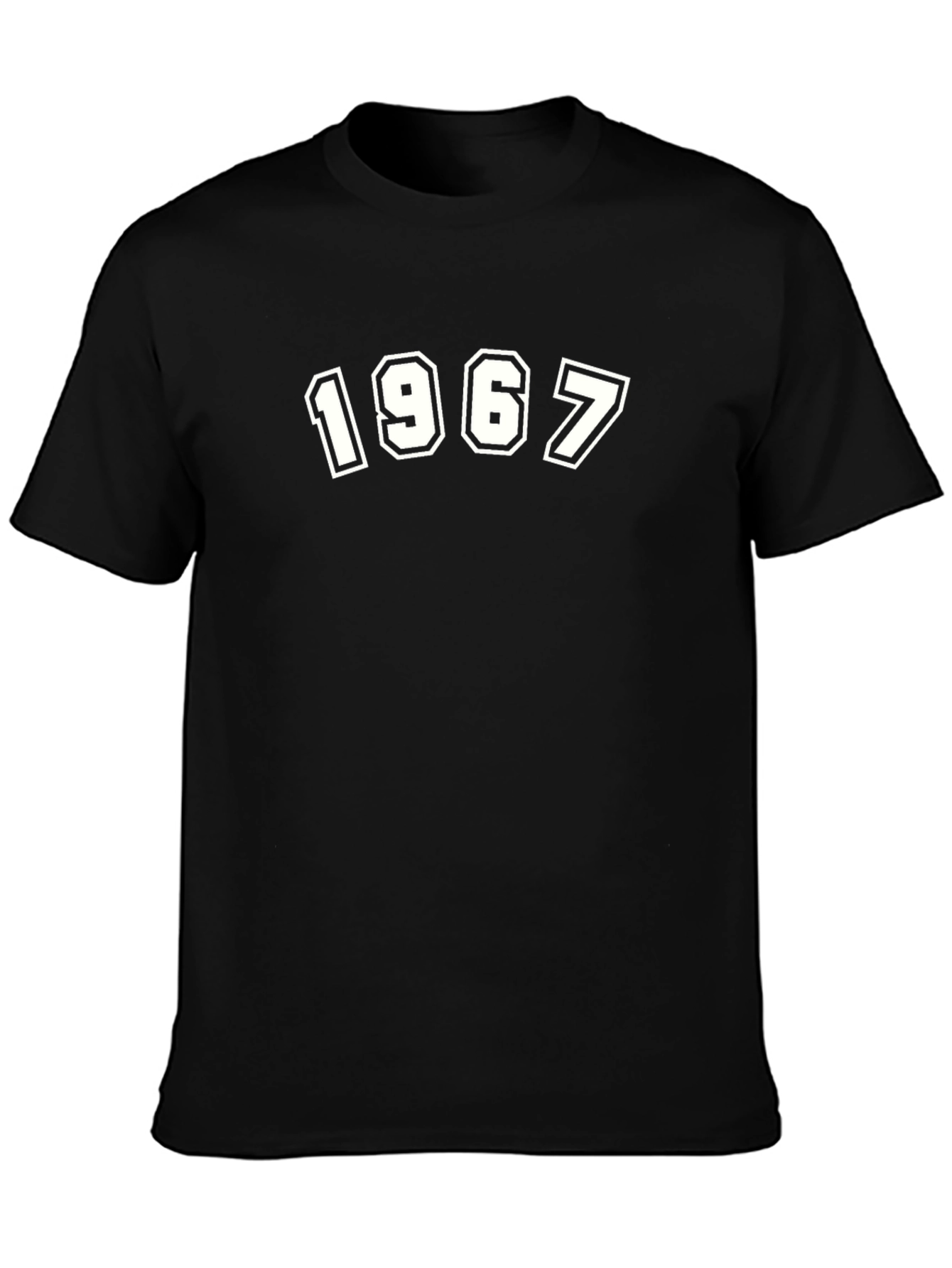 1967 Graphic Tee - Retro Style Black T-Shirt