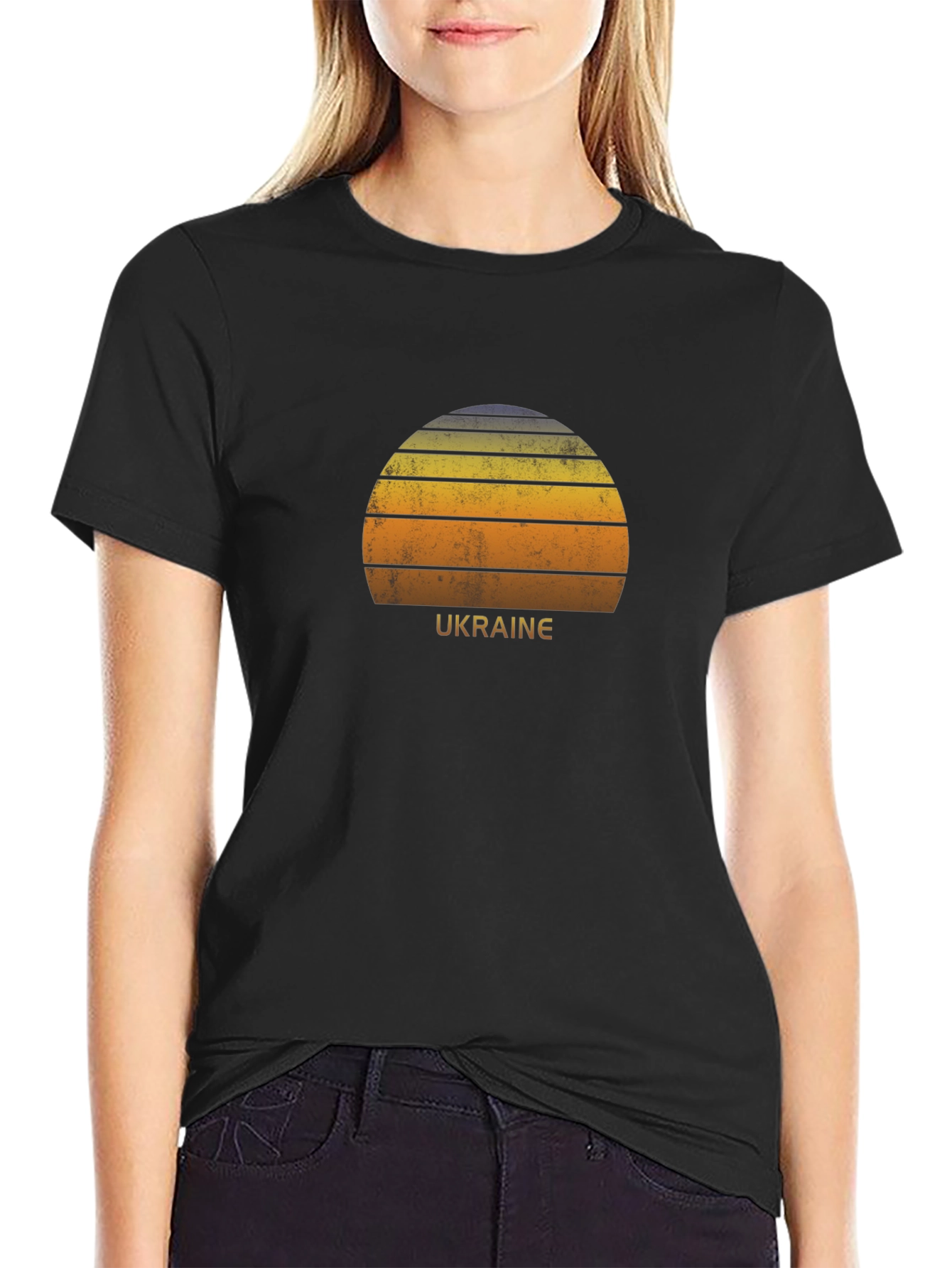 Ukraine Sunset Retro T-Shirt