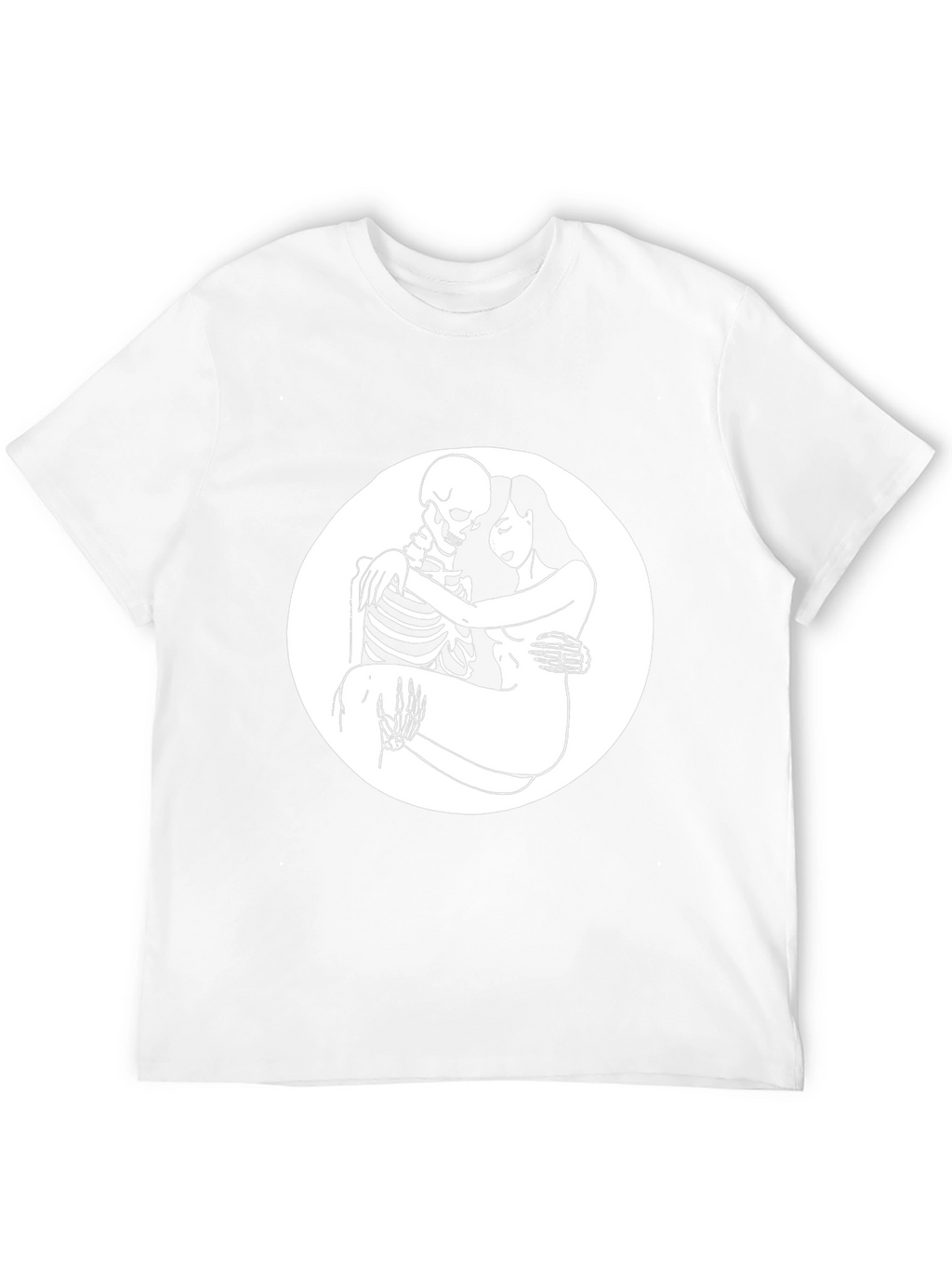 Embrace the Afterlife: Skeleton & Woman Graphic Tee