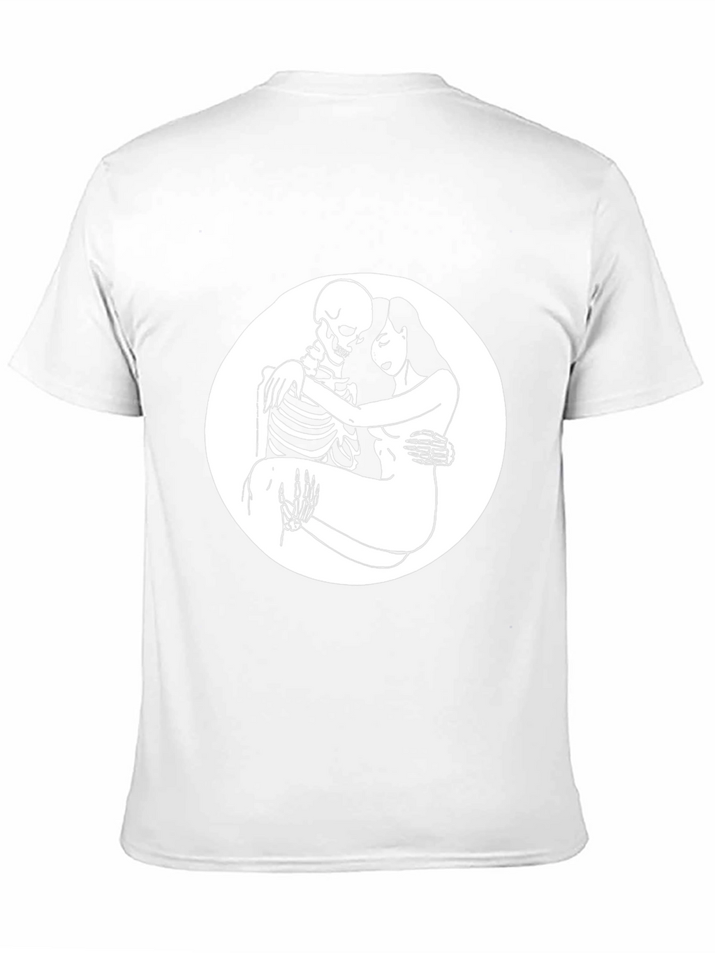 Embrace the Afterlife: Skeleton & Woman Graphic Tee