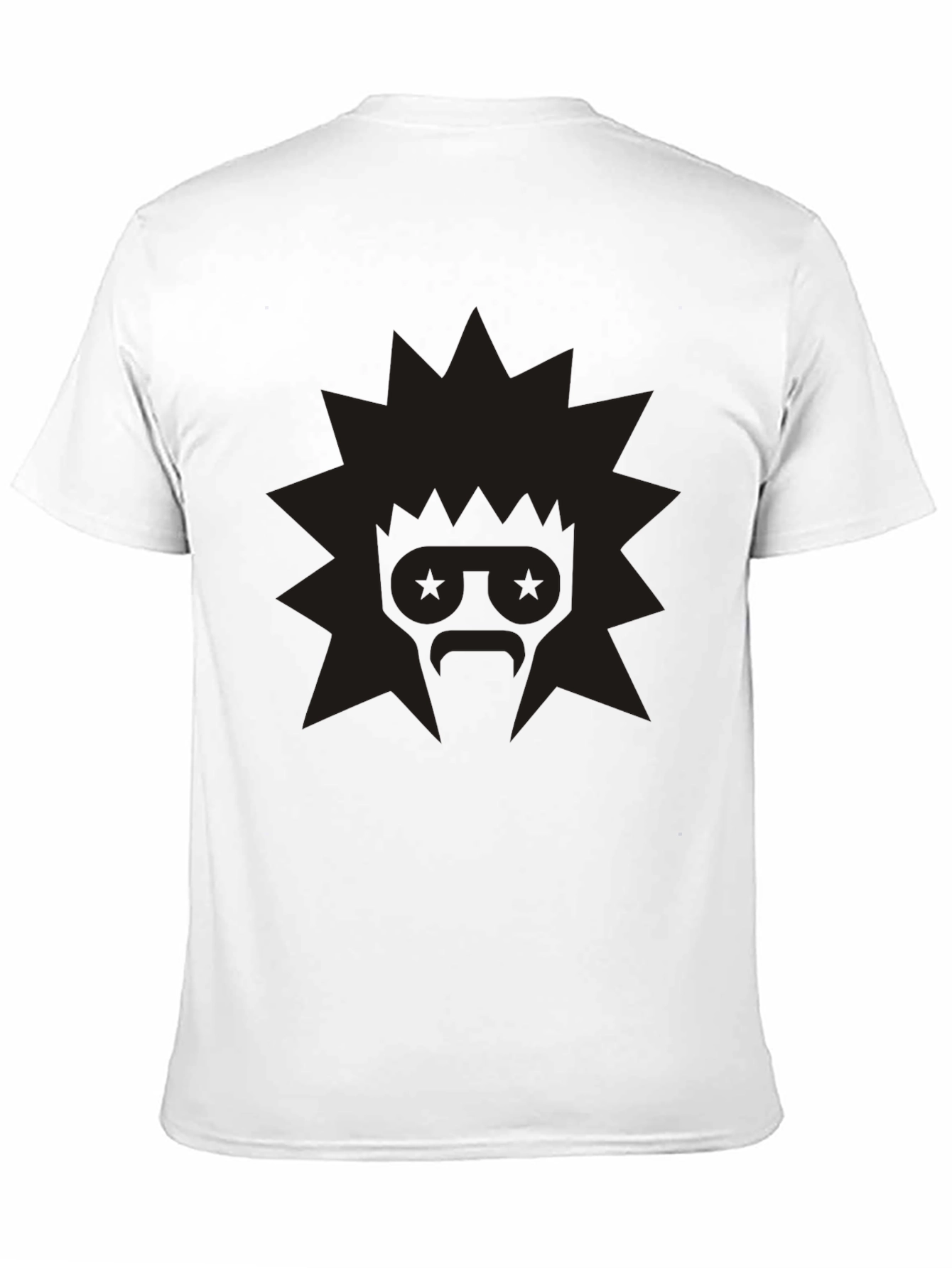 Edgy Graphic Tee: Retro Starburst Design