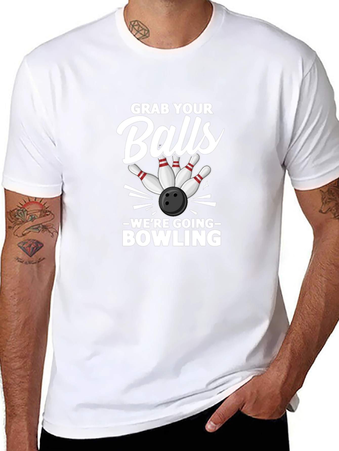 Grab Your Balls Bowling Graphic Tee