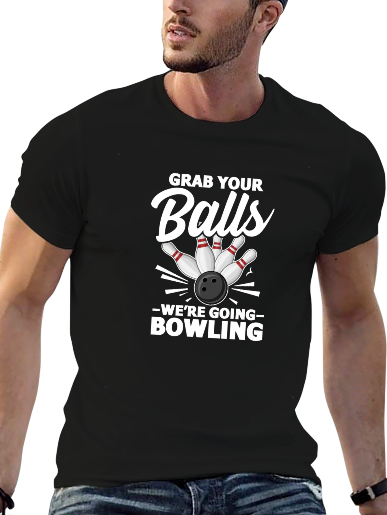 Grab Your Balls Bowling Graphic Tee