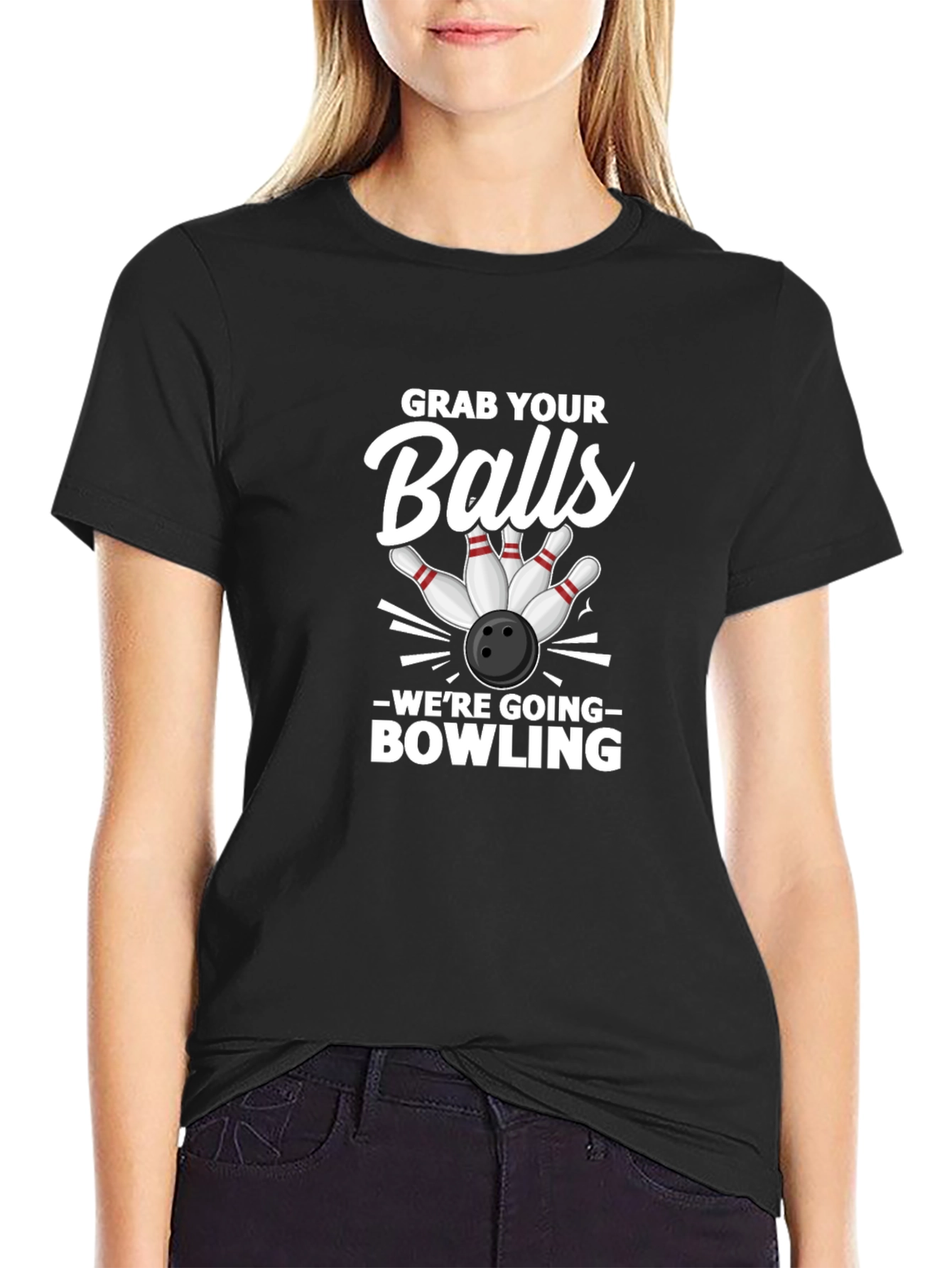 Grab Your Balls Bowling Graphic Tee