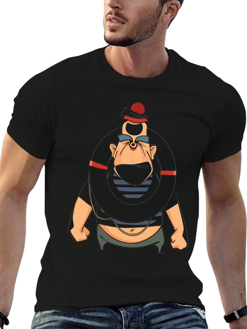 Cartoon Villain Graphic T-Shirt